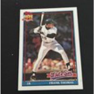 Baseball Trading Card - Batter Action Photo (White/Black)